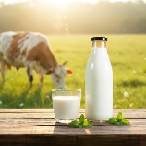 Fresh organic milk (Glass Bottle)