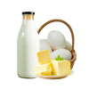 eggs and milk